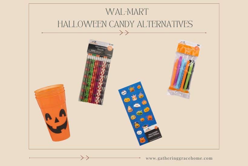 Wal-Mart Halloween candy alternatives graphic.