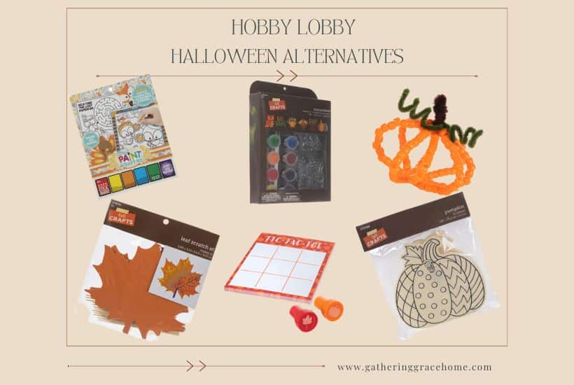 Autumn theme ideas from Hobby Lobby to replace Halloween graphic.