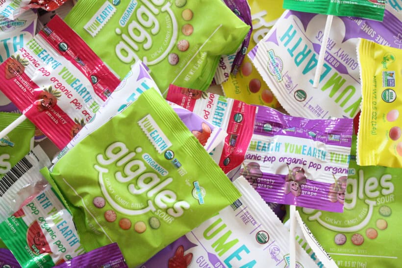 Dye free Easter candies for clutter-free Easter basket ideas.